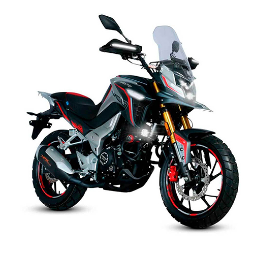 Motocicleta Vento Alpina 300 Negra Roja 2025