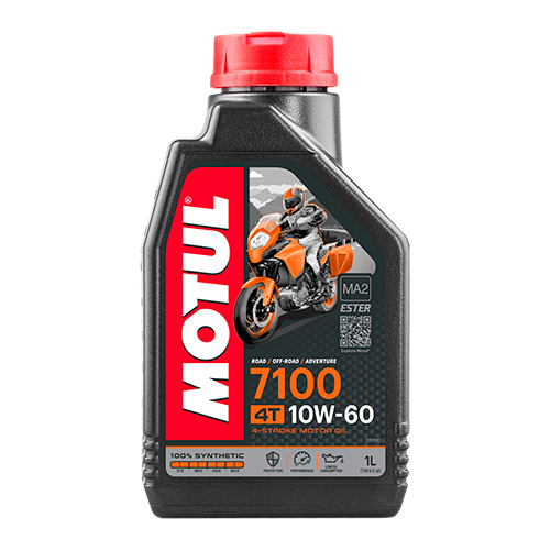 Aceite para motocicleta 4T 1L 10w60 7100 sintetico Motul