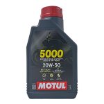 Aceite para motocicleta 4T 1L 20w50 semi sintetico 5000 Motul