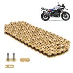 Cadena para motocicleta 520 H x 116L reforzada dorada Leiruki