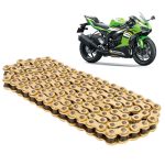 Cadena para motocicleta 525 H x 126 reforzada dorada Leiruki