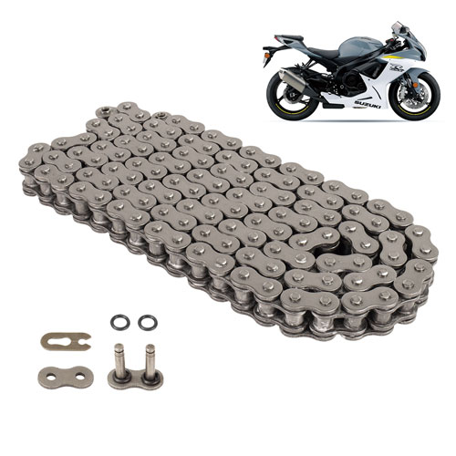 Cadena para motocicleta 525 HO x 130 reforzada super O - ring Leiruki