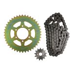 Kit de traccion para motocicleta Italika 250z 42x13 cadena 520h x 108l Roda