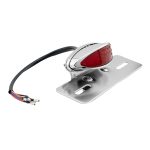 Calavera led con direccionales y soporte de placa cromado para motocicleta universal 2001 Kinlley