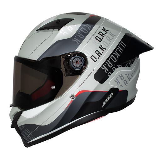 Cascos para motocicleta talla XXL cerrado Fenix ORK C2 gris matte Axxis