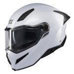Cascos para motocicleta talla XXL abatible Ghostfighter A0 blanco Axxis