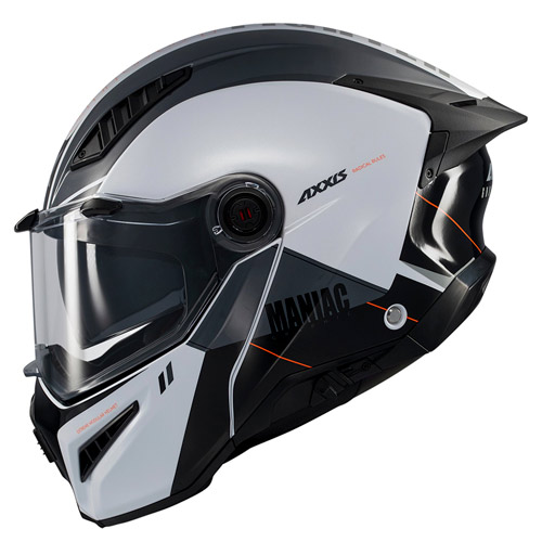 Cascos para motocicleta talla XXL abatible Ghostfighter A2 titanium Axxis