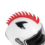 Adorno para casco de motocicleta mohicano rojo Kinlley