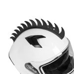 Adorno para casco de motocicleta mohicano negro Kinlley