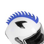 Adorno para casco de motocicleta mohicano azul Kinlley