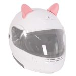 Adorno para casco de motocicleta oreja rosas de gato Kinlley