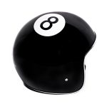 Casco para motociclista talla L 3/4 bola 8 negro Kinlley