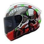 Casco para motociclista talla XL cerrado Draken Sprint rojo matte Axxis