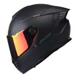 Casco para motociclista talla M cerrado hawk solid A1 negro mate Axxis