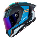 Casco para motociclista talla L integral Panther prestige B6 verde matte Axxis