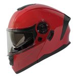 Casco para motociclista talla L abatible 2W Ghost rojo
