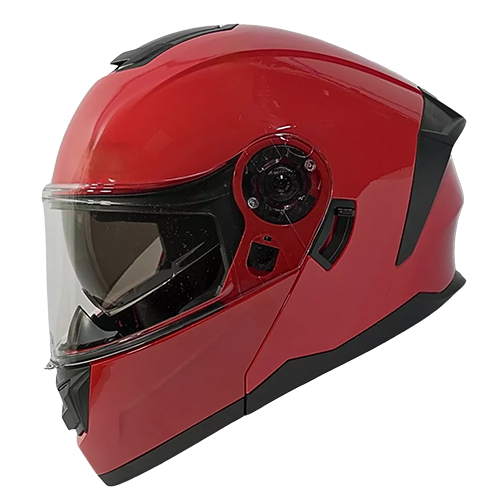 Casco para motociclista talla L abatible 2W Ghost rojo