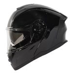 Casco para motociclista talla XL abatible 2W Ghost negro