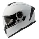 Casco para motociclista talla L abatible 2W Ghost blanco