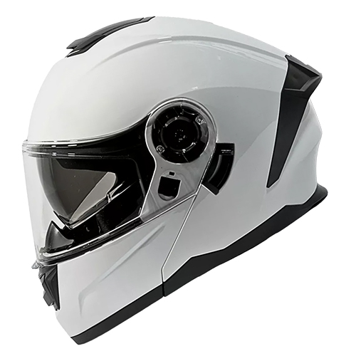 Casco para motociclista talla M abatible 2W Ghost blanco