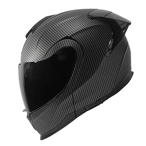 Casco para motociclista talla S abatible 2W Void carbon