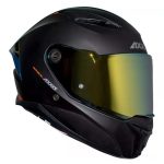 Casco para motociclista talla XXL integral Panther solid A1 negro matte rojo Axxis
