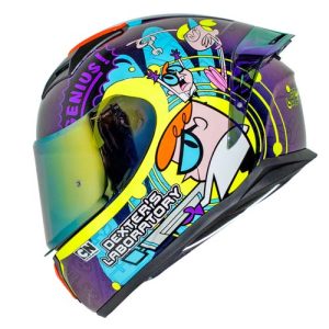 Casco para motociclista talla M SH582 - SP Dexter camaleon Shaft