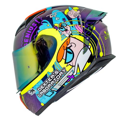 Casco para motociclista talla L SH582 - SP Dexter camaleon Shaft