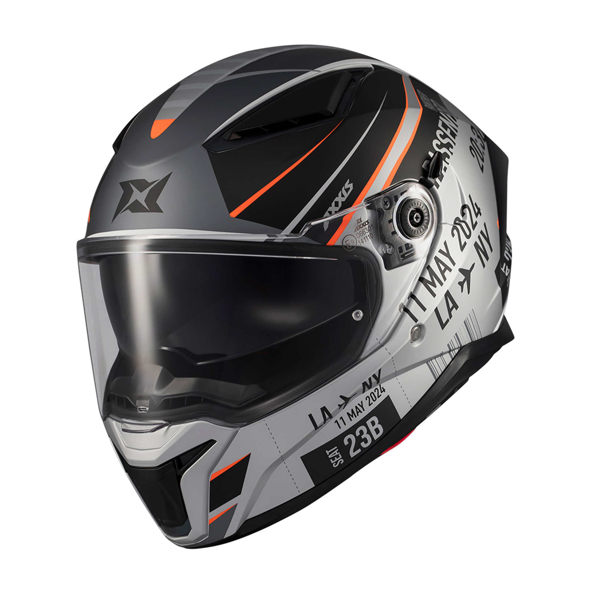 Casco para motociclista talla L cerrado Axxis Panther Passenger negro matte
