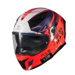Casco para motociclista talla XL cerrado Axxis Panther Passenger rojo brillo