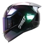 Casco para motociclista talla L cerrado Shaft Camaleon azul