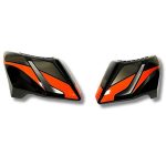 Cubiertas de Tanque Negro Naranja para motocicleta lithium 150