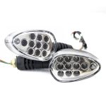 Direccionales led ovalo para motocicleta universal Kinlley