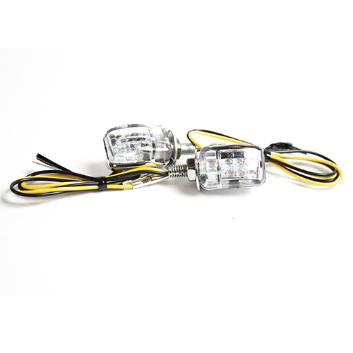 Direccionales para motocicleta cromadas universales 1021 Kinlley