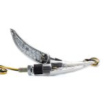 Direccionales para motocicleta cromadas universales 1023 Kinlley