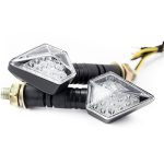 Direccionales led para motocicleta universales negro 027 Kinlley
