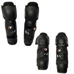 Coderas y rodilleras negro para motociclista 2W