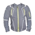 Chamarra para motociclista Softshell repelente con protecciones Talla L Hebotech