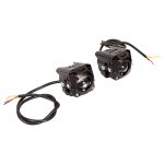 Faros auxiliares laser cuadrados con base para motocicleta luz blanca y ambar 15W Kinlley