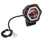 Faro auxiliar ojo de angel con base para motocicleta luz blanca roja y azul Kinlley