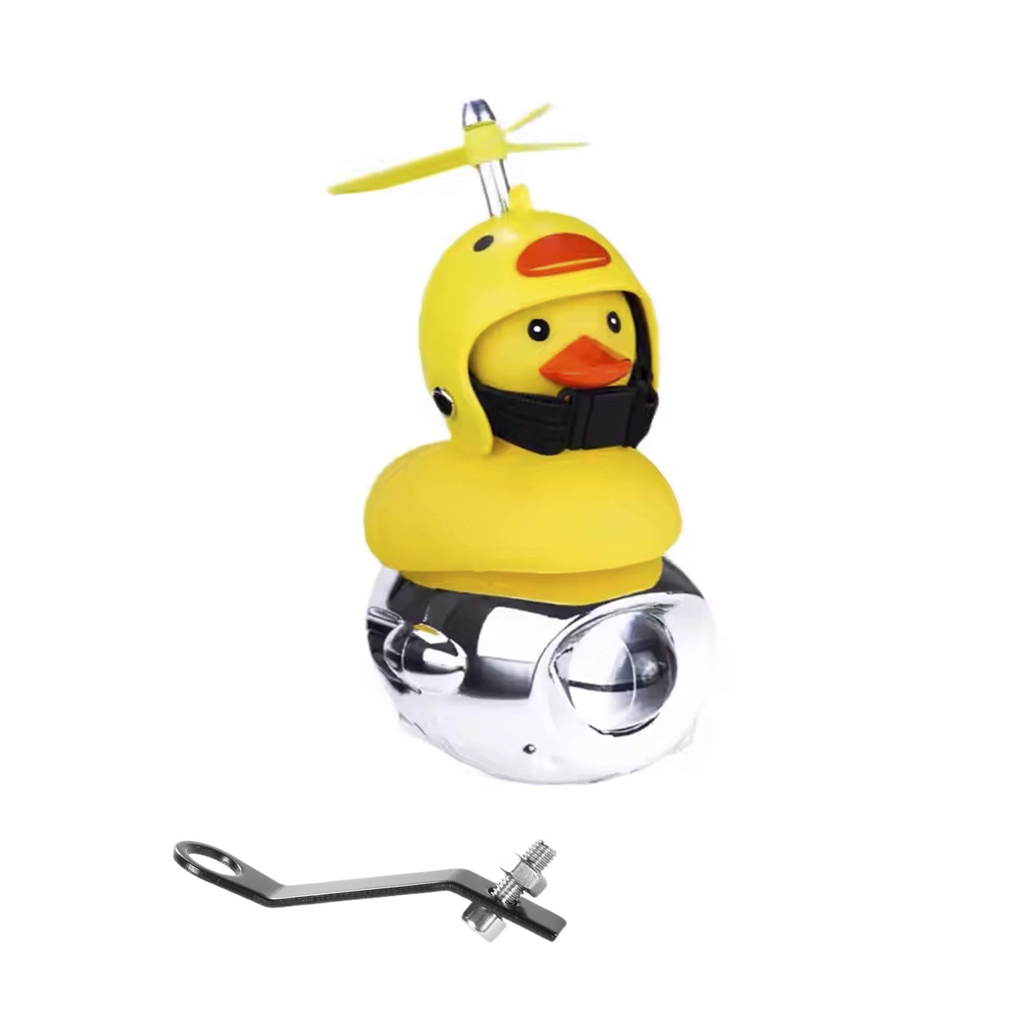 Faro auxiliar para motocicleta patito con base de espejo luz blanca Kinlley