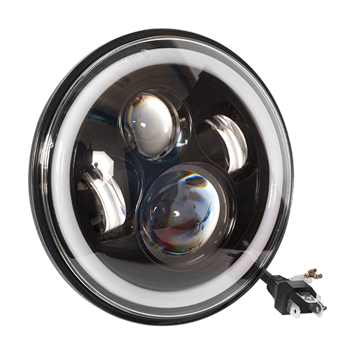 Faro led daymaker universal para motocicleta 7 luz blanca y ambar 12v 12w Kinlley