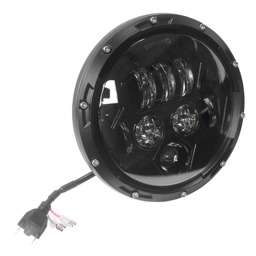 Faro led universal para motocicleta 7 pulgadas 12 - 60v 27w 2700 lumens Mod1 Kinlley