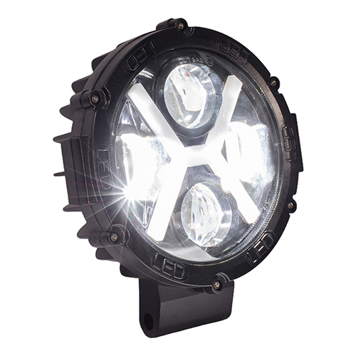 Faro led universal para motocicleta 7 pulgadas 12v 30w 3000L luz blanca y ambarKinlley