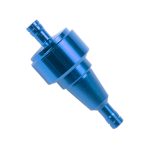 Filtro de gasolina metalico azul universal para motocicleta Kinlley