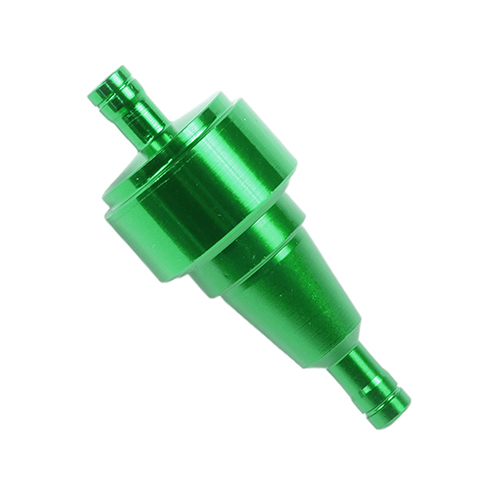 Filtro de gasolina metalico verde universal para motocicleta Kinlley