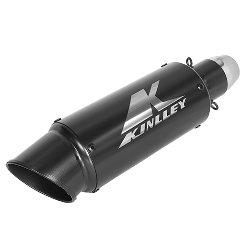 Escape deportivo para motocicleta universal negro 38 - 51MM B1 Kinlley