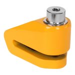 Candado de disco para moto L:100mm G:5mm S:4 10 con funda No. 83D amarillo Tonyon